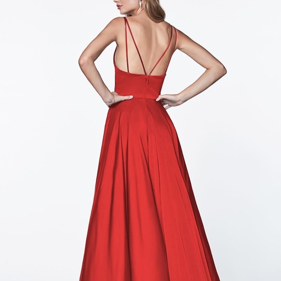 NEW Emerald V-Neckline Bridesmaid PROM PARTY EVENING FORMAL Long Dress GOWN 7472 - Picture 4 of 5